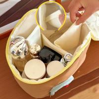 Bolsa de maquillaje de mano impermeable, bolsa de cosméticos multifuncional de nailon con forma de casa, bolsa de almacenamiento para el cuidado de la piel con dibujos animados de gran capacidad - details 13