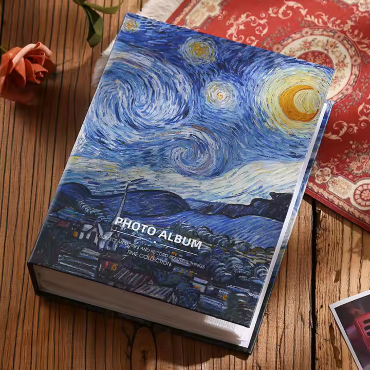 Álbum de fotos con 100 bolsillos, cubierta de artista para fotos de 5/6/7 pulgadas, colección Polaroid, álbum familiar, libro conmemorativo, regalo para niños y mujeres - 1