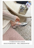 Medias zapatillas francesas sandalias de mujer zapatos Mary Jane de un pedal zapatos Muller de tacón grueso para mujer - details 21