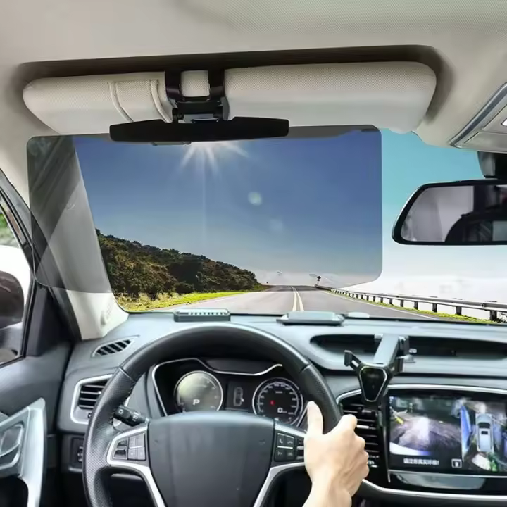 Extensión de coche, visera antideslumbrante para coche, espejo, visera solar para todos los camiones, asientos delanteros, conductor o pasajero - 1