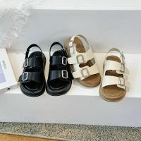 Zapatillas Informales para Niños con Cordón Zapatos de Playa de Cuero con Punta Abierta - details 3