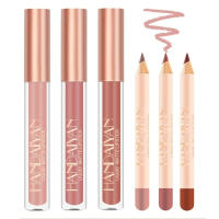 Pintalabios Delineador de Labios, Pintalabios Rojo Rosa, Barra de Labios Mate, Larga duración, Delineador de Labios, juego de Pintalabios - details 0