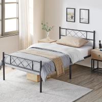 Cama Doble 140 x 200 cm con Espacio Almacenamiento Bajo Marco Metal Altura del Suelo 32 cm Blanco - details 36
