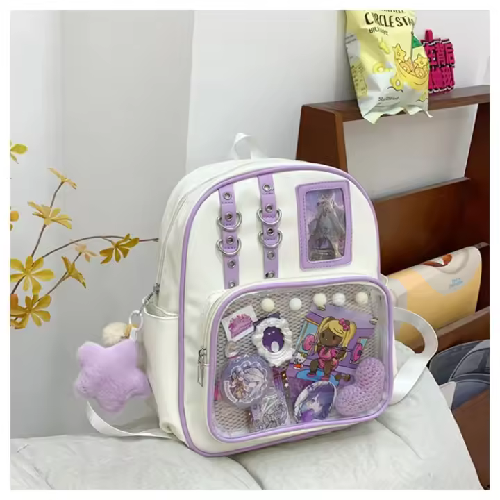 Mochila Escolar de Gran Capacidad Estilo Japonés, Mijo, Dibujos Animados para Niñas - 1