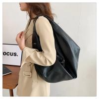Bolsos de hombro grandes negros para mujer, bolso de compras grande, bolso cruzado de cuero suave de calidad de Color sólido, bolso de mano de viaje para mujer - details 29