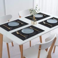 Manteles individuales Elegantes para mesa de comedor, juego de 2, 45x30 cm, aptos para cena, almuerzo, desayuno, Manteles individuales lavables, resistentes al calor, antideslizantes y antimanchas aptos para mesas de cocina - details 3