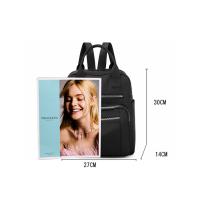 Mochila De Viaje Informal Para Mujer, Bolso De Hombro Oxford Impermeable, Bolso De Mano De Gran Capacidad, Monedero Negro, - details 29