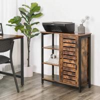 Muebles de Almacenamiento de Acero 3 Estantes y 1 Compartimento con Puerta Estilo Industrial - details 1
