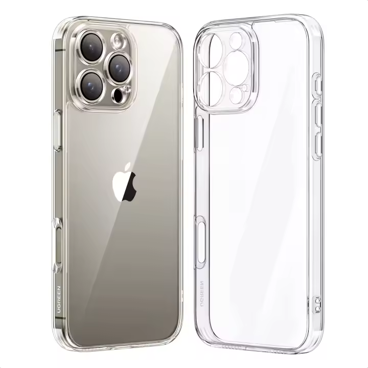 UGREEN Crystal Clear Original Protection Series Funda para teléfono para iPhone 16, iPhone 16 Plus, iPhone 16 Pro, iPhone 16 Pro Max, Transparente - 1
