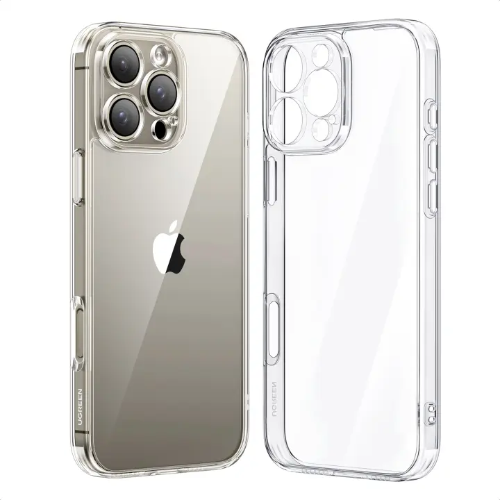 UGREEN Crystal Clear Original Protection Series Funda para teléfono para iPhone 16, iPhone 16 Plus, iPhone 16 Pro, iPhone 16 Pro Max, Transparente - 1