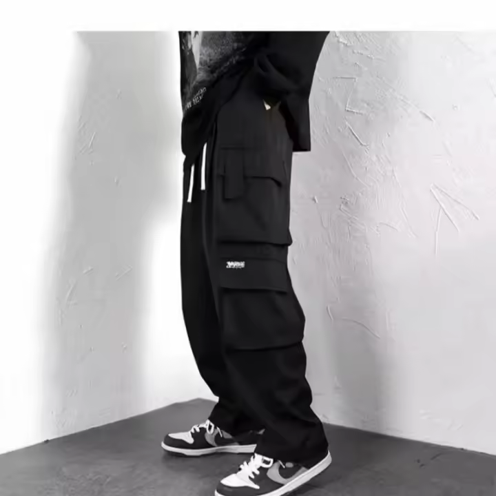 Pantalones de chándal para hombre, ropa deportiva de gimnasio, talla grande, moda Y2K, ropa holgada. - 1
