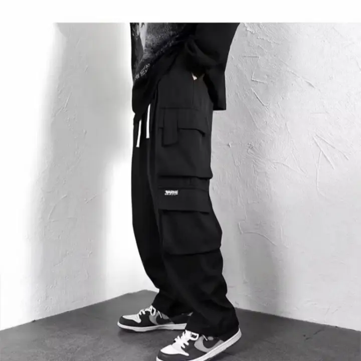 Pantalones de chándal para hombre, ropa deportiva de gimnasio, talla grande, moda Y2K, ropa holgada. - 1