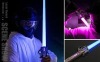 Espada iluminada extensible para niños, sable de luz de 7 colores, juguete con sonido FX (sensible al Movimiento) para Galaxy War Fighters y Warriors - details 0