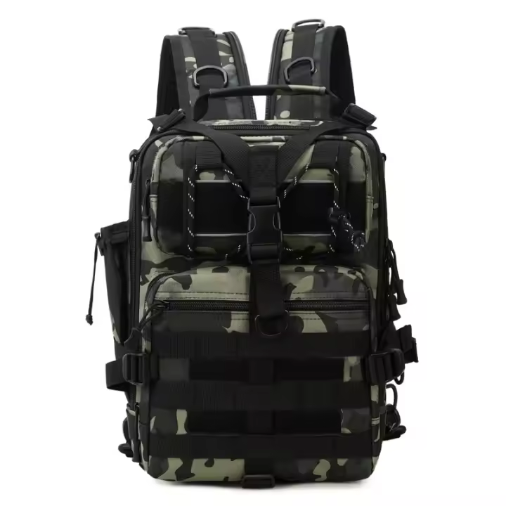 Bolsa de sillín de Camuflaje, bolsa táctica, mochila, bolsa de pecho, bolsa de fotografía multifuncional, bolsa cruzada, mochila de viaje al aire libre - 1