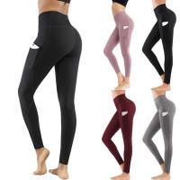 Pantalones de Yoga de Cintura Alta Medias sin Costuras, Push Up para Mujer, Ropa Deportiva para Correr, Bolsillos para Entrenamiento - details 0