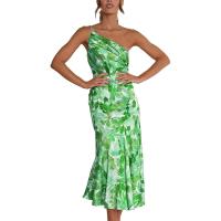 Temperamento de moda de talla grande para mujer en primavera y verano 2023 Vestidos inclinados en ofertaN - details 6