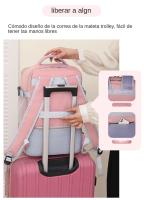 Mochila De Viaje De 16 Pulgadas Para Mujer, Morral Para Ordenador Portátil Con Carga USB Y Bolsa Para Zapatos - details 6