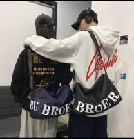 Bolso Bandouliere de gran capacidad de alta calidad para hombre, bolso de negocios con estampado de letras, bandolera de viaje - details 1