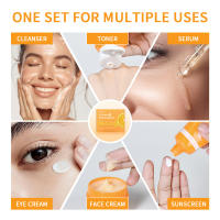 Conjunto de Cuidado de la Piel de Vitamina C de 6 Piezas Incluye Toner, Sérum, Crema para los Ojos, Crema Facial, Protector Solar, Limpiador de Piel Húmedo - details 3