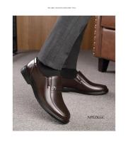 Zapatos de cuero genuino, mocasines para Hombre, zapatos de cuero informales de negocios, zapatos planos clásicos suaves transpirables para Hombre - details 16