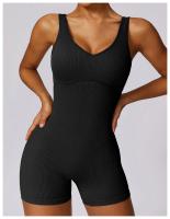 Seamless One-piece Yoga Clothing High-intensity Sweat Wicking Threaded Elastic Sports Tight Fitness One-piece Clothing Female - details 6