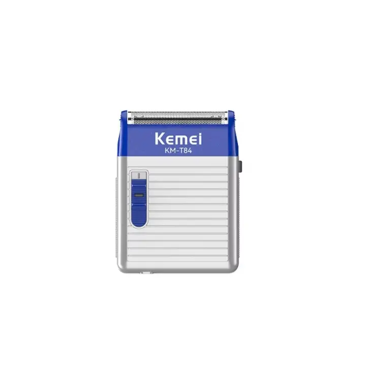 Kemei-Afeitadora eléctrica para hombre, Mini afeitadora de lámina única, afeitadora potente inalámbrica, recortadora de barba de bolsillo portátil, máquina de afeitar de viaje - 1
