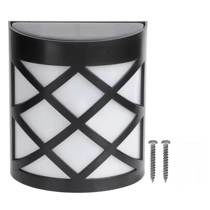 Lámpara Solar L Lámpara de pared, luz de detección de movimiento automática de estilo retro, IP55 impermeable (cálido) - 1