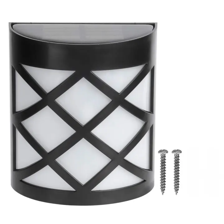 Lámpara Solar L Lámpara de pared, luz de detección de movimiento automática de estilo retro, IP55 impermeable (cálido) - 1