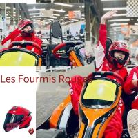 Casco completo de motocicleta Retro para hombre y mujer, protector de coche eléctrico, personalidad de verano, cuatro estaciones - details 1