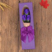 Bonito ramo de rosas romántico, regalo hecho a mano, caja de regalo de flores para Festival, elegante ramo de lazo, decoración de aniversario - details 10
