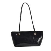 Bandolera de cuero de charol elegante, bolso de gran capacidad de estilo coreano dulce para las axilas, bolso de mano liso de Color sólido para ir al trabajo al aire libre - details 20