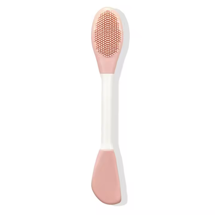Cepillo de máscara de silicona de doble cabeza, raspador de cabeza suave exfoliante de doble uso, cepillos de limpieza de masaje amigables con la piel - 1