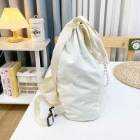 Mochila de nailon de gran capacidad con asa, bolso de hombro con cordón doble, mochila deportiva multifuncional impermeable - details 14