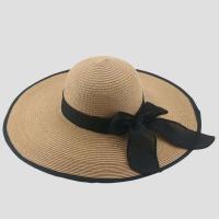 Sombreros de paja de verano con lazo para mujer, gorro con protección solar transpirable para vacaciones y playa, sombrero con visera - details 0