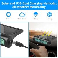 Sistema de monitoreo TPMS inteligente, 4 sensores, pantalla Solar, medidor de presión de aire de neumático de coche inteligente - details 4
