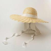 Sombrero de Playa de Paja con Visera de Verano Gorra de Moda para Mujeres 100% Grande - details 1