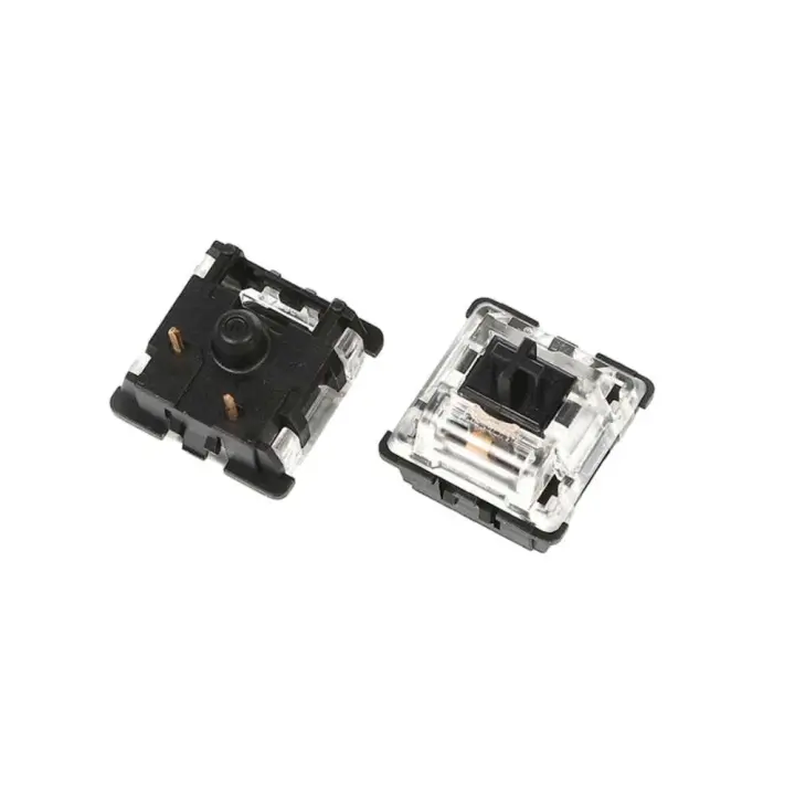 Teclado de 5 UDS Instalación de columna no perforada de 2 pines Interruptor de llave de microposicionamiento transparente - 1