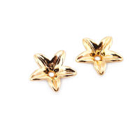 Tapas de cuentas de copos de nieve de latón de Color dorado de 18K, accesorios de alta calidad para manualidades, materiales para hacer joyas, sitio web oficial de Rosediy - details 12