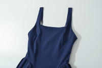 Vestido de chaleco de color sólido de ropa de mujer europea y americana - details 7