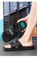 Nuevas zapatillas de verano de los hombres desgaste tendencia antideslizante zapatillas frescas casa de los hombres baño flip - details 21