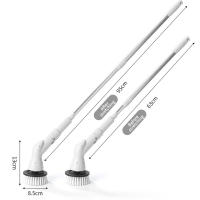 Cepillo de limpieza eléctrico con 5/6 cabezales, cepillo portátil duradero para suelos y ventanas - details 3