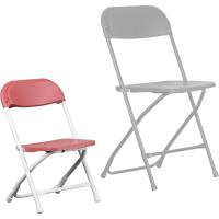 10 sillas Plegables de plástico para niños, Color borgoña, Juego de 10 - details 9