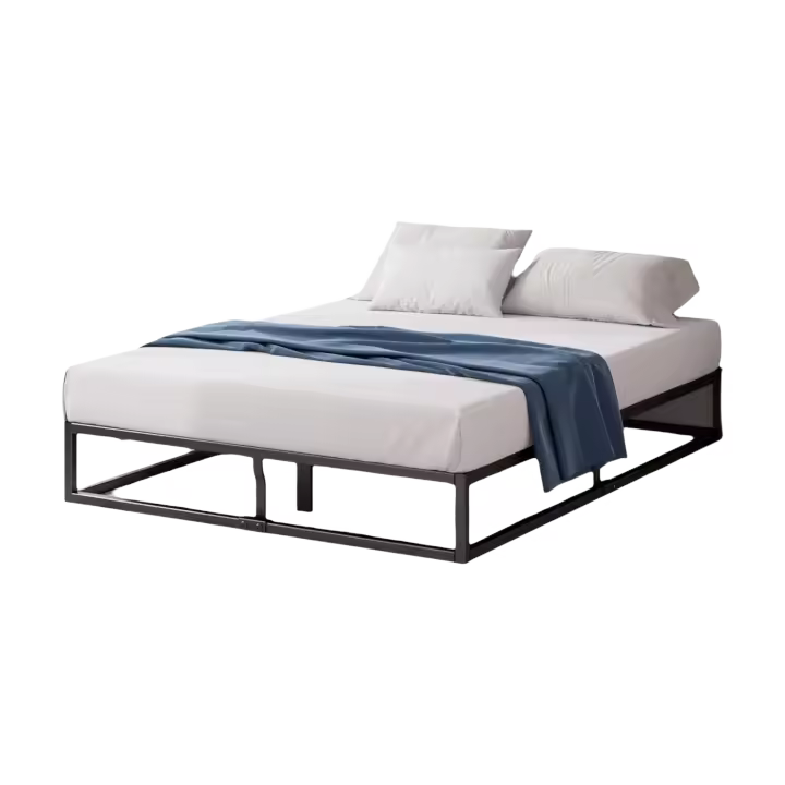 Cama de Metal Joseph Cama 135x190 cm Altura de 25 cm con Almacenamiento Bajo - 1