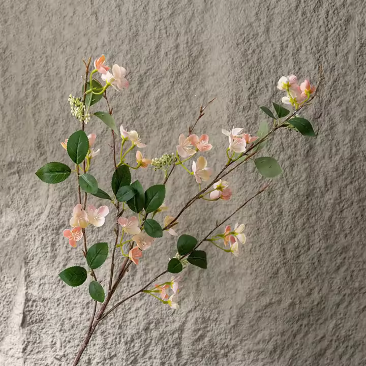 Flor de Lila Artificial de tacto Real, rama de flor de Lila de seda hecha a mano elegante, flor falsa de lujo, decoración de jardín al aire libre - 1