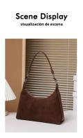 Bolso de cuero de vaca de gamuza, bolso tote de alta calidad, gran capacidad, bolso de hombro de cuero genuino para viajeros - details 7