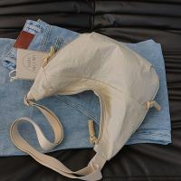 Bolso de hombro lavado de gran capacidad para mujer, bandolera de nailon informal, bolso de Dumpling de Corea de Color sólido para verano - details 3