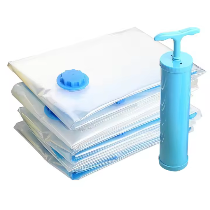 Bolsa de Vacío Reutilizable de 4 Piezas Bolsa de Almacenamiento de Ropa y Zapatos a Prueba de Agua - 1