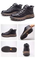 Botas de Seguridad Ligeras y Transpirables para Hombres Cómodas, Suaves, Impermeables de Cuero - details 16