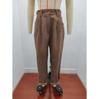 Pantalones largos de pana de cintura alta, casuales, de color sólido, holgados y rectos para mujer, otoño. - details 12