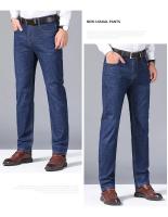 Nuevos Pantalones vaqueros clásicos para Hombre, Pantalones vaqueros para Hombre, Mannen para Hombre, monos de mezclilla negros suaves para motorista, Pantalones para Hombre, talla 32-38 - details 6